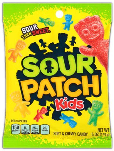 [Swee-All-SE-8127] Sweets & Candy Sour Patch Kids Peg Bag NPM 141g 12
