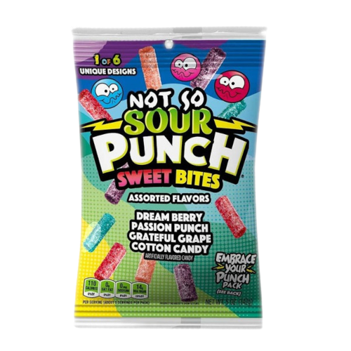 [Swee-All-SE-8155] Sweets & Candy Sour Punch Not So Sour Sweet Bites NPM 142g 12
