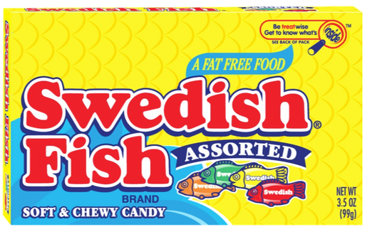 [Swee-All-SE-8186] Sweets & Candy Swedish Fish Asst'd Theatre NPM 88g 12
