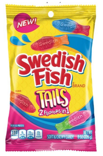 [Swee-All-SE-8187] Sweets & Candy Swedish Fish Big Tails NPM 226g 12