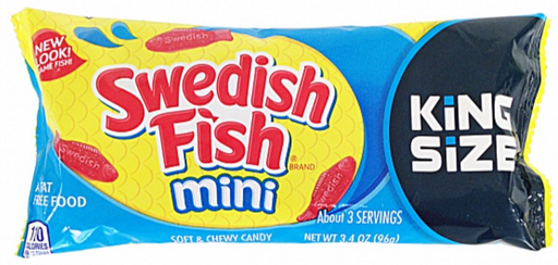 [Swee-All-SE-8193] Sweets & Candy Swedish Fish Red King Size  NPM 96g 144