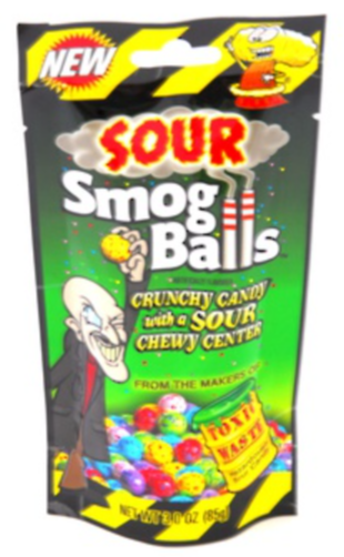 [Swee-All-SE-8280] Sweets & Candy Toxic Waste Sour Smog Balls  NPM 85g 12