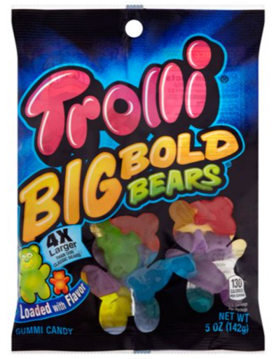 [Swee-All-SE-8294] Sweets & Candy Trolli Big Bold Bears NPM 141g 12