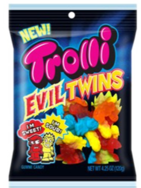 [Swee-All-SE-8311] Sweets & Candy Trolli Sour Brite Evil Twins NPM 120g 12