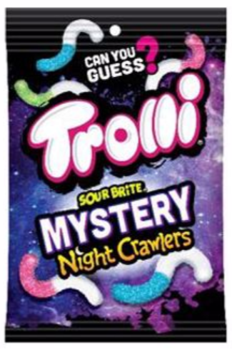 [Swee-All-SE-8313] Sweets & Candy Trolli Sour Brite Mystery Night Crawlers NPM 141g 12