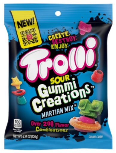 [Swee-All-SE-8317] Sweets & Candy Trolli Sour Gummi Creations Martian Mix NPM 120g 12
