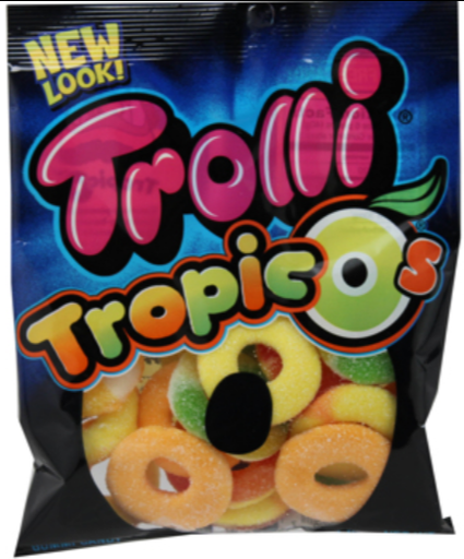 [Swee-All-SE-8321] Sweets & Candy Trolli Tropic O's NPM 120g 12