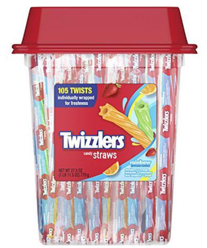 [Swee-All-SE-8329] Sweets & Candy Twizzler Rainbow Twist Jar NPM 105s 944g 6