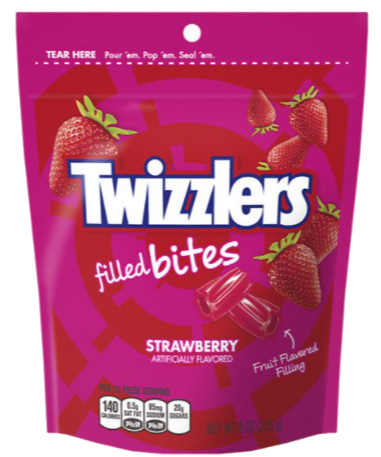 [Swee-All-SE-8330] Sweets & Candy Twizzler Strawberry Filled Bites NPM 226g 9