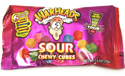 [Swee-All-SE-8357] Sweets & Candy Warheads Chewy Cubes NPM 70g 15