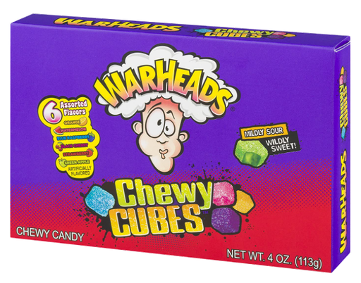 [Swee-All-SE-8358] Sweets & Candy Warheads Chewy Cubes Theatre NPM 113g 12