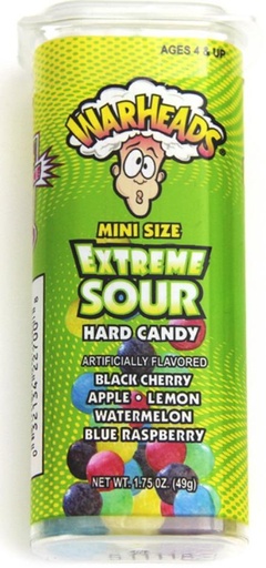 [Swee-All-SE-8362] Sweets & Candy Warheads Extreme Sour Hard Candy Mini's NPM 49g 144