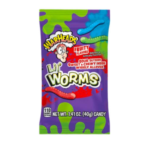 [Swee-All-SE-8368] Sweets & Candy Warheads Lil Worms NPM 40g 12