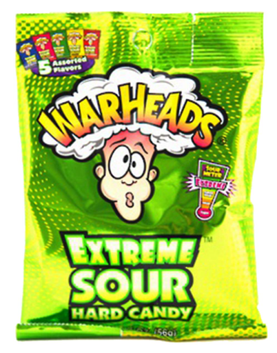 [Swee-All-SE-8373] Sweets & Candy Warheads Peg Bag Hard Candy NPM 56g 120