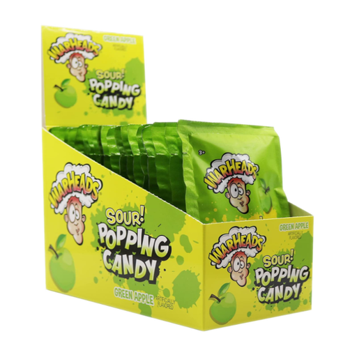 [Swee-All-SE-8377] Sweets & Candy Warheads Popping Candy Pouch Sour Green Apple NPM 9g 20