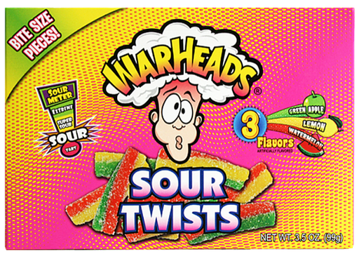 [Swee-All-SE-8390] Sweets & Candy Warheads Sour Twists Theatre NPM 99g 12