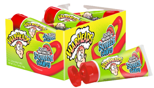 [Swee-All-SE-8395] Sweets & Candy Warheads Squeeze Candy Sour Watermelon NPM 64g 72