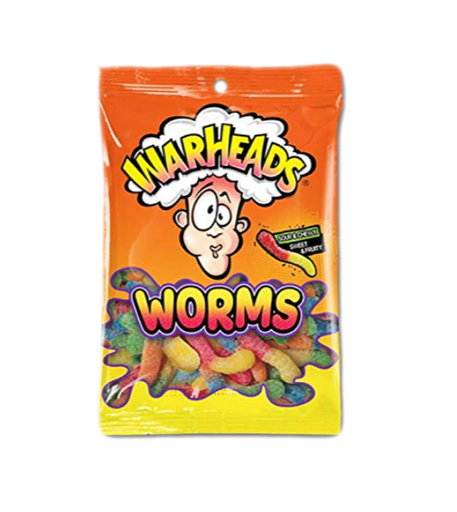 [Swee-All-SE-8401] Sweets & Candy Warheads Worms Peg Bag NPM 141g 12
