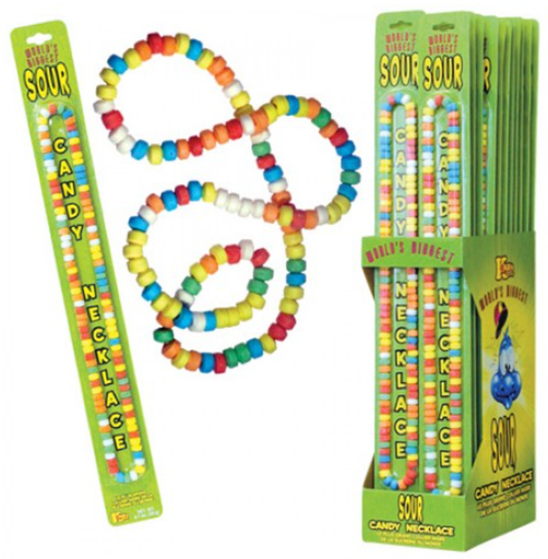 [Swee-All-SE-8421] Sweets & Candy Worlds Biggest Sour Candy Necklace  NPM 60g 24