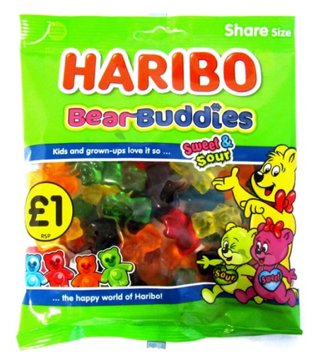 [Swee-All-SE-7512] Sweets Haribo Bear Buddies PM 1.00 180g 12