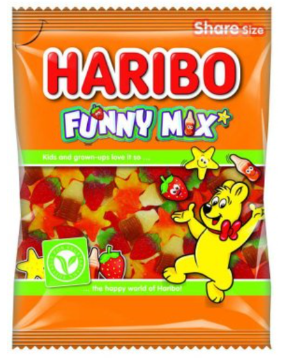 [Swee-All-SE-7486] Sweets Haribo Funny Mix NPM 140g 12