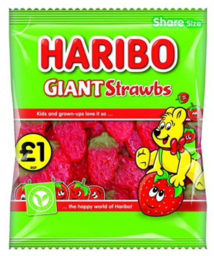 [Swee-All-SE-7478] Sweets Haribo Giant Strawbs PM 1.00 - 12