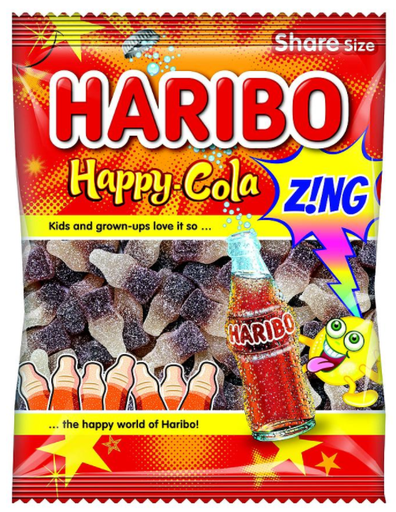 [Swee-All-SE-7499] Sweets Haribo Happy Cola Zing NPM 140g 12