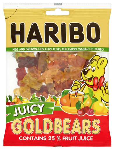 [Swee-All-SE-7463] Sweets Haribo Juicy Goldbears NPM 160g 12