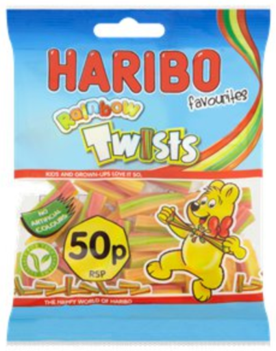 [Swee-All-SE-7465] Sweets Haribo Rainbow Twists Favourites PM 0.50 70g 20