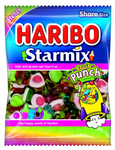 [Swee-All-SE-7510] Sweets Haribo Starmix Fruit Punch NPM 140g 12