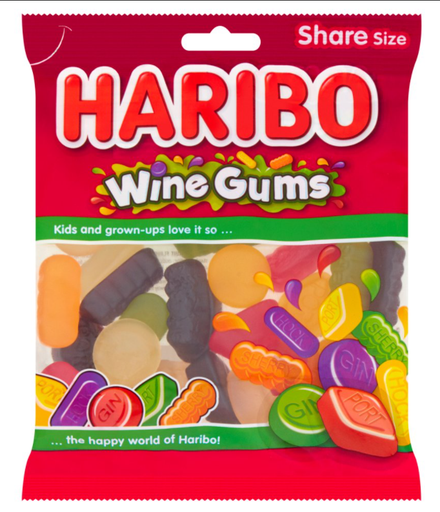 [Swee-All-SE-7502] Sweets Haribo Wine Gums NPM 140g 12