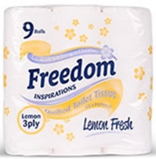 [Tiss-All-SE-8511] Tissues and Toiletries Toilet Roll Freedom Lemon 3Ply NPM 9s-3Ply 5
