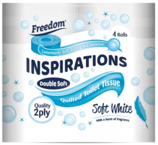 [Tiss-All-SE-8515] Tissues and Toiletries Toilet Roll Freedom White 2Ply  NPM 4s-2Ply 10