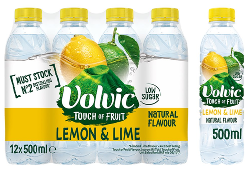 [Wate-All-SE-8576] Waters Still Volvic Taste of Lemon and Lime NPM 500ml 12