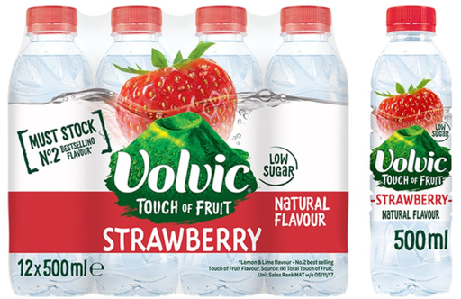 [Wate-All-SE-8578] Waters Still Volvic Taste of Strawberry NPM 500ml 12