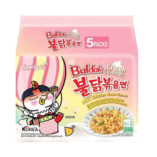 [Nood-All-SE-7084] Noodles Samyang Buldak Cream Carbonara NPM 130g 5s 8