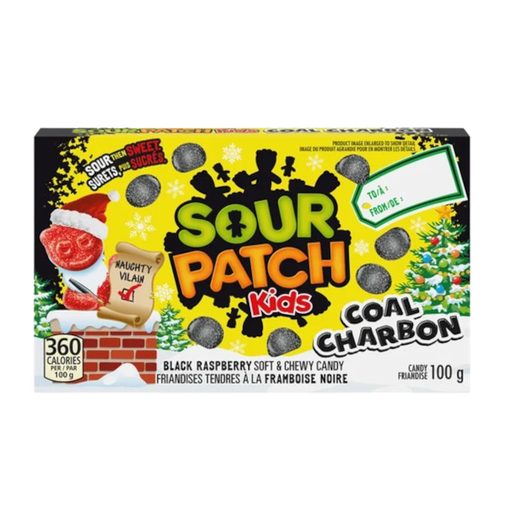 [Swee-All-SE-8109] Sweets & Candy Sour Patch Kids Coal Charbon NPM 100g 12