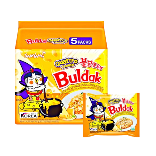 [Nood-All-SE-7101] Noodles Samyang Quattro Cheese NPM 145g 5s 8