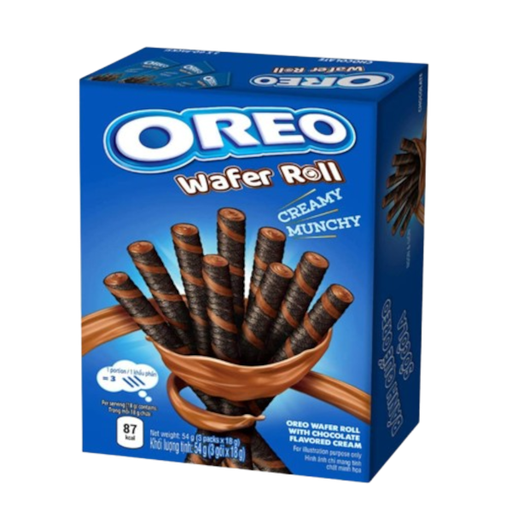 [Snac-All-SE-7396] Snacks Oreo Wafer Roll Chocolate (3 x 18) NPM 54g 20