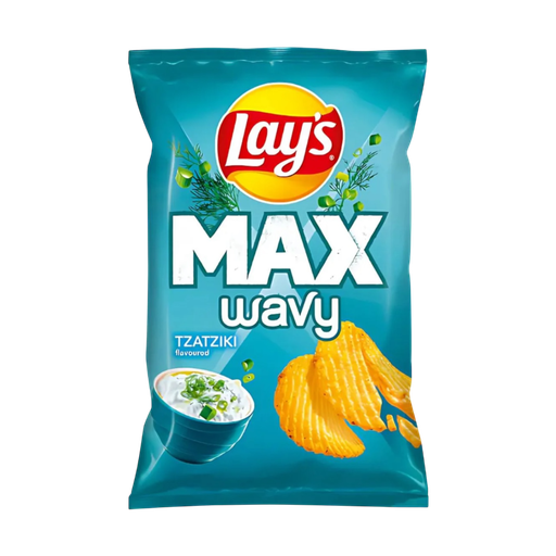 [Cris-All-SE-5312] Crisps Lays Maxx Wavy Tzatziki NPM 120g 24
