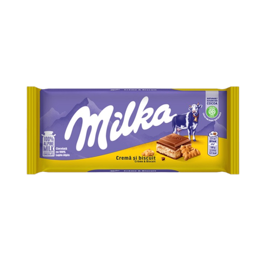 [Choc-All-SE-4790] Chocolates Milka Cream & Biscuit NPM 100g 18