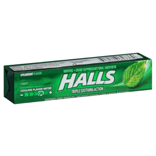 [Loze-All-SE-6974] Lozenges Halls Spearmint NPM 33.5g 20