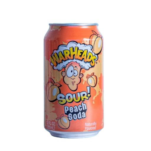 [Drin-All-SE-6102] Drinks Warheads Peach Sour Soda NPM 355ml 12