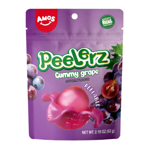 [Swee-All-SE-8787] Sweets & Candy Amos Peelerz Grape NPM 65g 12