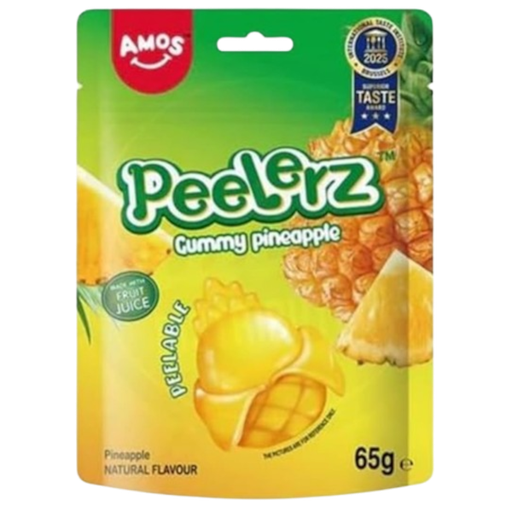 [Swee-All-SE-8788] Sweets & Candy Amos Peelerz Pineapple NPM 65g 12