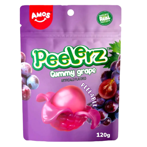 [Swee-All-SE-8824] Sweets & Candy Amos Peelerz Grape NPM 120g 12
