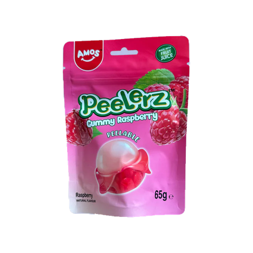 [Swee-All-SE-8827] Sweets & Candy Amos Peelerz Raspberry NPM 65g 12