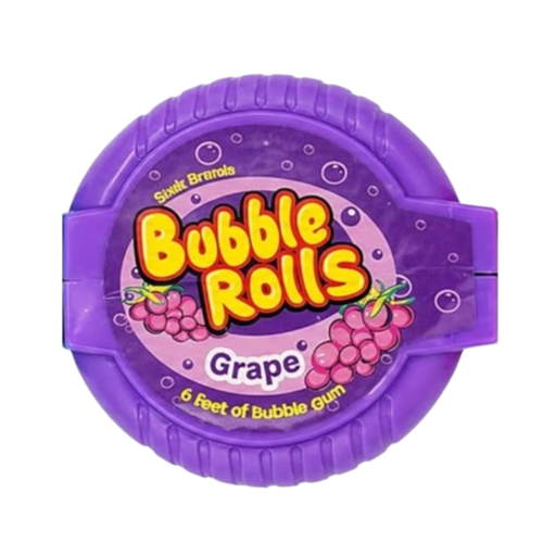 [Chew-All-SE-9022] Chewing Gums Bubble Rolls Grape NPM 56g 12