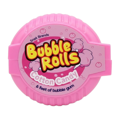 [Chew-All-SE-9536] Chewing Gums Bubble Rolls Cotton Candy NPM 56g 12