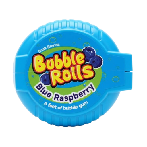 [Chew-All-SE-9537] Chewing Gums Bubble Rolls Blue Raspberry NPM 56g 12